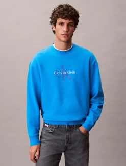 Calvin Klein Oversized Monogramm-Sweatshirt^Herren Hoodies & Sweatshirts