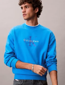 Calvin Klein Oversized Monogramm-Sweatshirt^Herren Hoodies & Sweatshirts