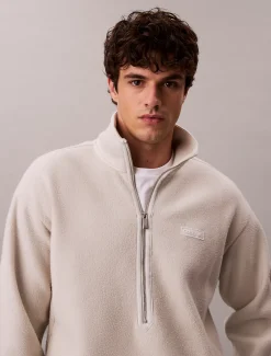 Calvin Klein Oversized Sweatshirt mit halbem Reißverschluss^Herren Hoodies & Sweatshirts