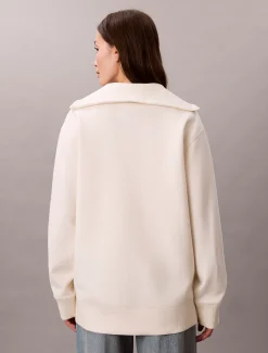 Calvin Klein Oversized Sweatshirt mit Reißverschlusskragen^Damen Sweatshirts & Hoodies