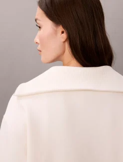 Calvin Klein Oversized Sweatshirt mit Reißverschlusskragen^Damen Sweatshirts & Hoodies