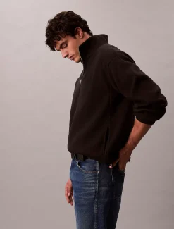 Calvin Klein Oversized Sweatshirt mit halbem Reißverschluss^Herren Hoodies & Sweatshirts