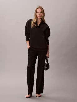 Calvin Klein Oversized Sweatshirt mit Reißverschlusskragen^Damen Sweatshirts & Hoodies