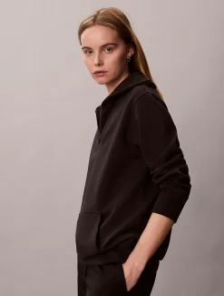 Calvin Klein Oversized Sweatshirt mit Reißverschlusskragen^Damen Sweatshirts & Hoodies