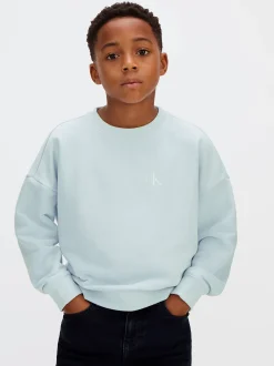Calvin Klein Oversized Sweatshirt mit Print auf der Rückseite^Kinder Hoodies & Pullover|Kleidung