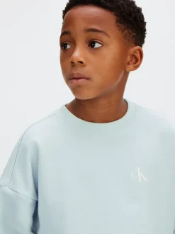 Calvin Klein Oversized Sweatshirt mit Print auf der Rückseite^Kinder Hoodies & Pullover|Kleidung