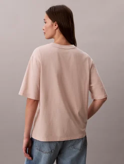 Calvin Klein Oversized T-Shirt mit floraler Applikation^Damen T-shirts & Tops
