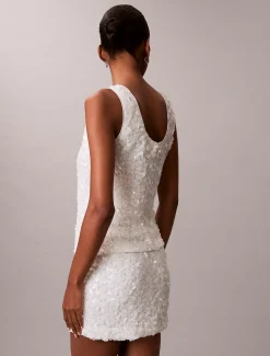 Calvin Klein Pailletten-Minirock^Damen Kleider & Röcke