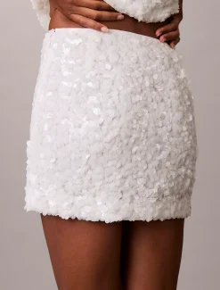 Calvin Klein Pailletten-Minirock^Damen Kleider & Röcke