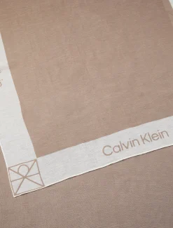 Calvin Klein Pareo-Schal aus Leinenmischung^Damen Schals & Handschuhe