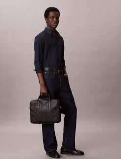 Calvin Klein Pendlertasche mit durchgehender Emblem-Logo-Prägung^Herren Taschen