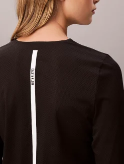 Calvin Klein Performance-Gym-T-Shirt mit langen Ärmeln und Mesh^Damen Tops & T-shirts|T-shirts & Tops