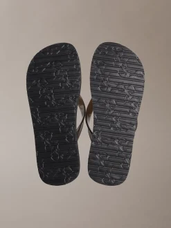 Calvin Klein Perlmuttfarbene Plateau-Flip-Flops^Damen SandalenFrisch Eingetroffen|Slippers