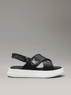 Calvin Klein Plateau Sandalen aus Satin für Kinder^Kinder Schuhe|Schuhe