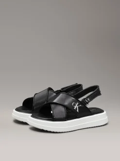 Calvin Klein Plateau Sandalen aus Satin für Kinder^Kinder Schuhe|Schuhe