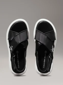 Calvin Klein Plateau Sandalen aus Satin für Kinder^Kinder Schuhe|Schuhe