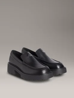 Calvin Klein Plateau-Loafers aus Leder^Damen Flache Schuhe