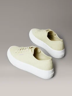 Calvin Klein Plateau-Sneakers aus Kordsamt^Damen SneakerFrisch Eingetroffen