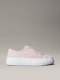 Calvin Klein Plateau-Sneakers aus Kordsamt^Damen SneakerFrisch Eingetroffen