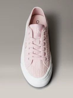 Calvin Klein Plateau-Sneakers aus Kordsamt^Damen SneakerFrisch Eingetroffen