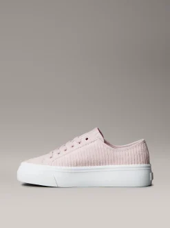 Calvin Klein Plateau-Sneakers aus Kordsamt^Damen SneakerFrisch Eingetroffen