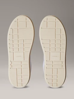 Calvin Klein Plateau-Sneakers aus Leder mit charakteristischem Logo^Damen SneakerFrisch Eingetroffen