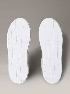 Calvin Klein Plateau-Sneakers aus Leder mit charakteristischem Logo^Damen SneakerFrisch Eingetroffen