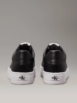 Calvin Klein Plateau-Sneakers aus Leder^Damen SneakerFrisch Eingetroffen
