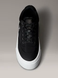 Calvin Klein Plateau-Sneakers aus Leder mit charakteristischem Logo^Damen SneakerFrisch Eingetroffen