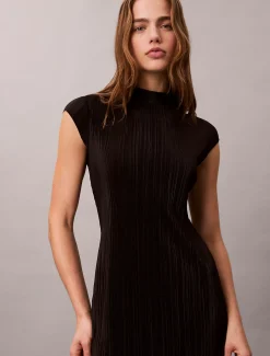 Calvin Klein Plissee-Midikleid^Damen Kleider & Röcke