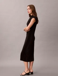 Calvin Klein Plissee-Midikleid^Damen Kleider & Röcke