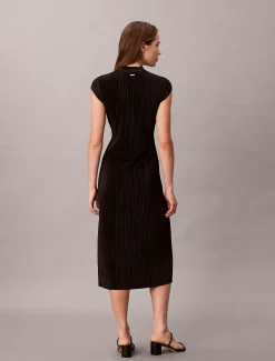 Calvin Klein Plissee-Midikleid^Damen Kleider & Röcke