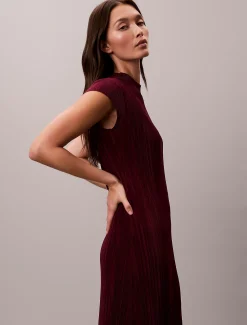 Calvin Klein Plissee-Midikleid^Damen Kleider & Röcke