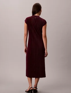 Calvin Klein Plissee-Midikleid^Damen Kleider & Röcke