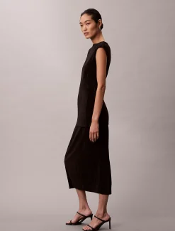 Calvin Klein Plissee-Midirock^Damen Kleider & Röcke