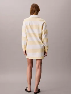 Calvin Klein Polo-Minikleid mit Varsity-Streifen^Damen Kleider & Röcke