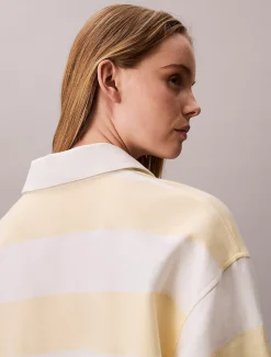 Calvin Klein Polo-Minikleid mit Varsity-Streifen^Damen Kleider & Röcke