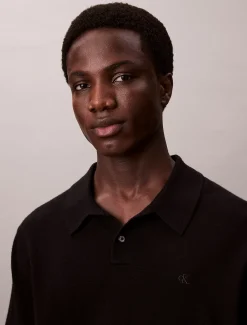 Calvin Klein Polo-Pullover aus Merinowolle^Herren Strickdesigns