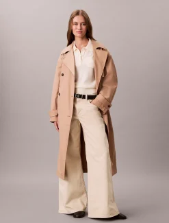 Calvin Klein Polo-Pullover aus Merinowolle^Damen Strickdesigns