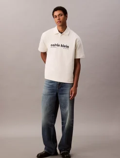 Calvin Klein Poloshirt aus Baumwoll-Frottee mit Logo^Herren Hemden & Poloshirts|Hoodies & Sweatshirts