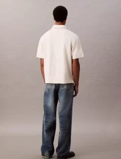 Calvin Klein Poloshirt aus Baumwoll-Frottee mit Logo^Herren Hemden & Poloshirts|Hoodies & Sweatshirts