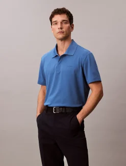 Calvin Klein Poloshirt aus Baumwoll-Piqué-Mix^Herren Hemden & Poloshirts