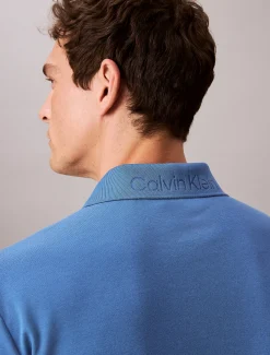 Calvin Klein Poloshirt aus Baumwoll-Piqué-Mix^Herren Hemden & Poloshirts