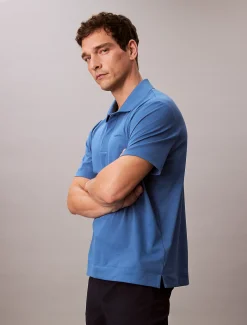 Calvin Klein Poloshirt aus Baumwoll-Piqué-Mix^Herren Hemden & Poloshirts