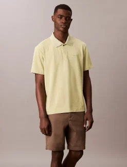 Calvin Klein Poloshirt aus Baumwoll-Piqué-Mix^Herren Hemden & Poloshirts