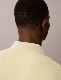 Calvin Klein Poloshirt aus Baumwoll-Piqué-Mix^Herren Hemden & Poloshirts