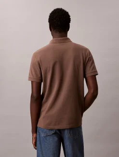 Calvin Klein Poloshirt aus Piqué mit offenem Kragen^Herren Hemden & Poloshirts