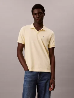 Calvin Klein Poloshirt aus Piqué mit offenem Kragen^Herren Hemden & Poloshirts