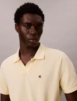 Calvin Klein Poloshirt aus Piqué mit offenem Kragen^Herren Hemden & Poloshirts