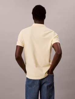 Calvin Klein Poloshirt aus Piqué mit offenem Kragen^Herren Hemden & Poloshirts